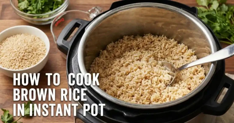 how to cook brown rice in instant pot