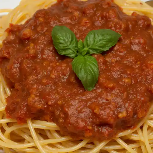 spaghetti with marinara sauce