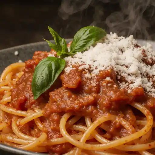 spaghetti with marinara sauce